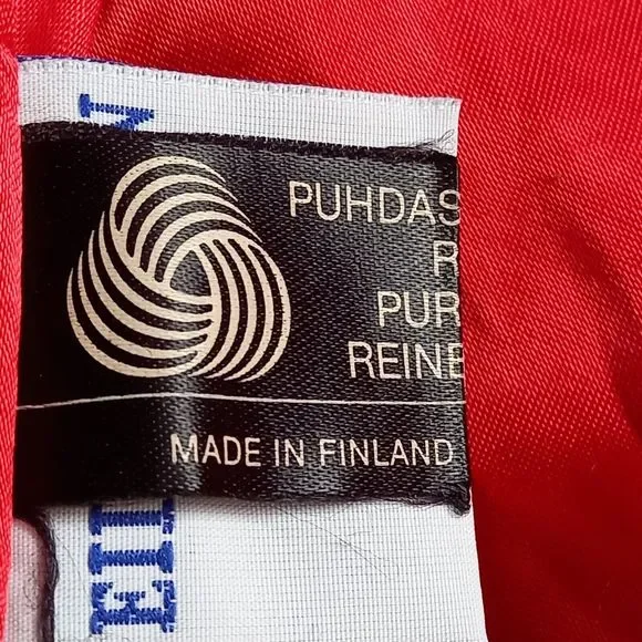 Size 10-12 Bright Red Unusual Buttons Smart WOOL Jacket - Picture 8 of 9